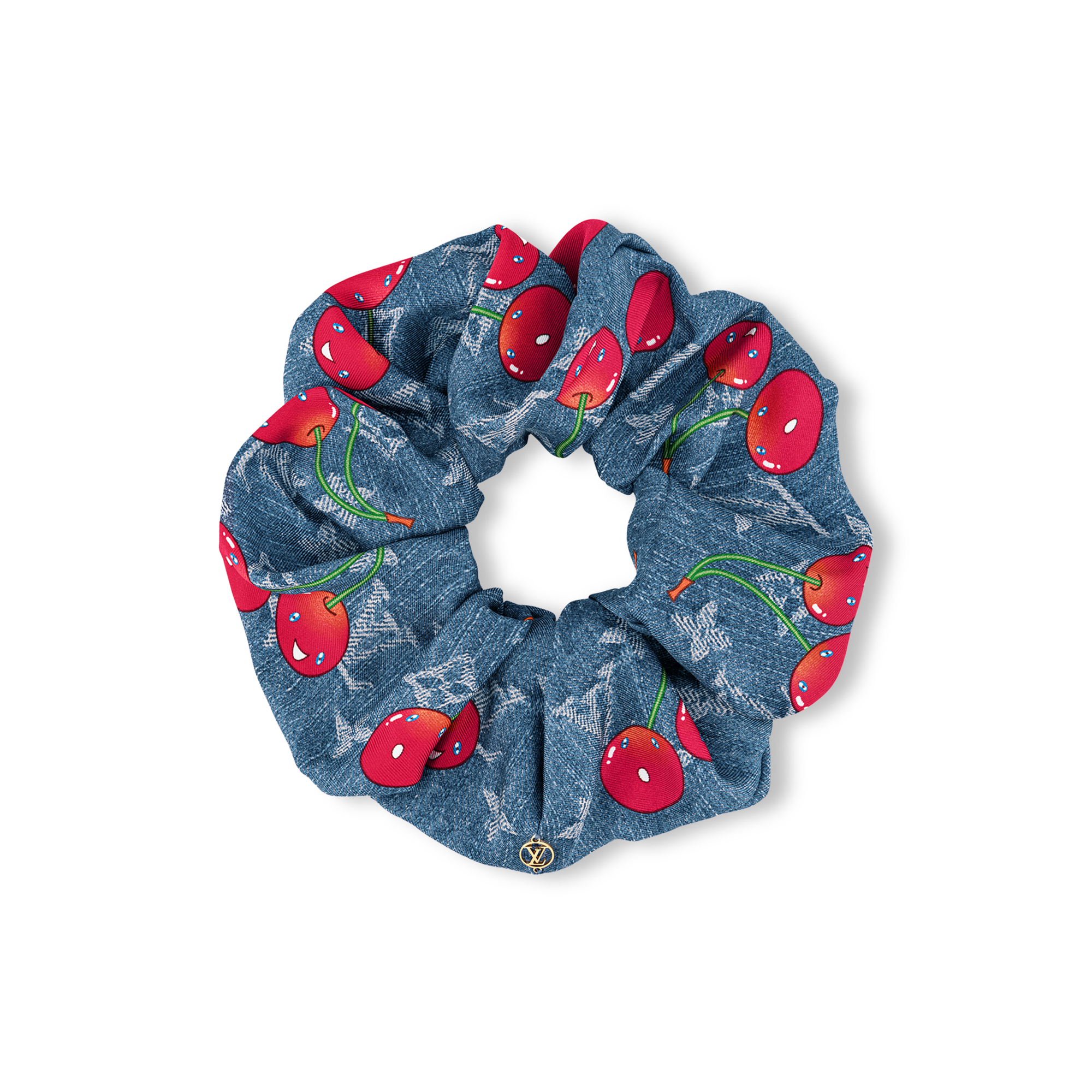 LV x TM Denim Cerise Scrunchy S00 - Accessories | LOUIS VUITTON